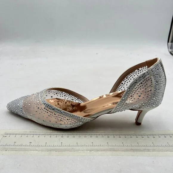 XYD Silver and Cream Heels - Picture 2 of 8